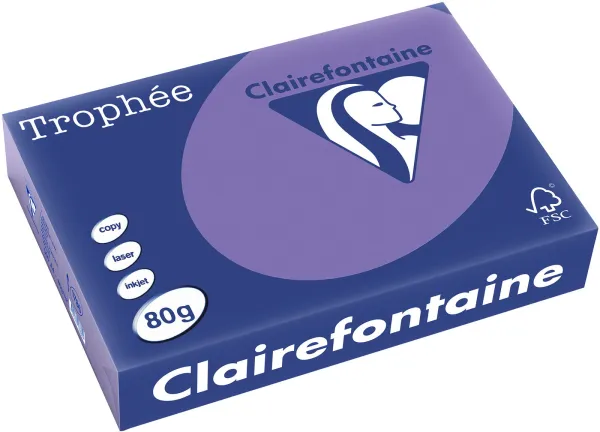 Q-connect Trophee kopieringspapper A4 80g intensiv lila 500 ark