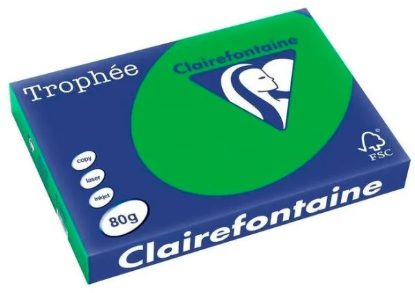 Q-connect Trophee kopieringspapper A3 80g starkgrön 500 ark