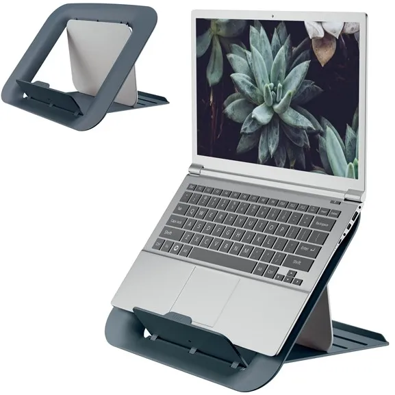 Leitz Ergo Cosy justerbart laptopstativ, 80% återvunnen plast Sammetgrå